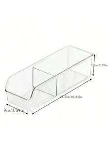 DEFINICE 1pc Tea Bag Organizer Tea Bag Storage Tea Bag Holder Tea Box Clear Storage Bins For Sugar Packet, Coffee, Condiment, Spice Pouches In Kitchen, Cabinet, Countertop, Pantry - Clear - View 3