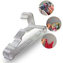Kit 20 Children's Hangers For Organizing Clothes For Babies And Children, Acrylic Children's Hanger - Nhiều màu - Xem 1
