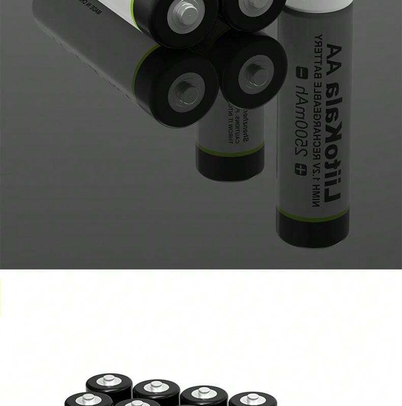 LiitoKala Liitokala 1.2V AA 2500mAh Ni-MH סוללה נטענת AA עבור אקדח ...