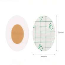 50 件装凝胶足跟保护垫、泡沫垫、液态硅胶足跟衬垫、透明防水足部护理贴，适合所有季节 - 白色 - 查看 3