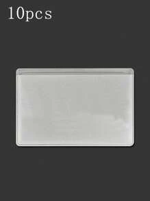 2/10pcs Transparent Plastic Card Holder - Waterproof Protective Case, Suitable For Medical Insurance Cards, ID Cards And Bank Cards, Campus Cards, Bus Cards, Light Rail Cards, Work Cards, Waterproof And Stain-Resistant, Easy To Identify Card Holder Card Information Back To School