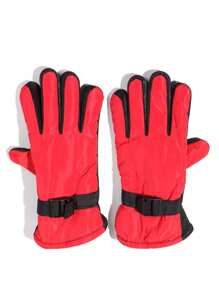 1 Pair Kids Anti-Slip Ski Gloves, Full Finger Winter Warm Windproof Waterproof Ski Mittens For Boys And Girls - Multicolor - View 11