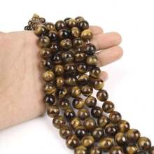 Natural Tiger Eye Stones Strand 6mm 8mm 10mm - 8mm - Xem 2