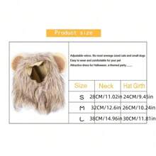 New Cute Funny Pets Clothes Cap Cute Cat Wig Lion Mane Costume Cosplay Kitten Dog Hat With Ears Fancy Party Supplies