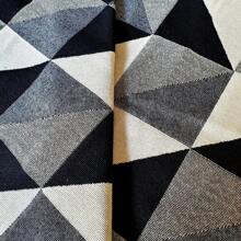 Tapete Sala E Quarto 1,50x1,00 Com Antiderrapante Fácil Limpeza - Preto - Visão 4