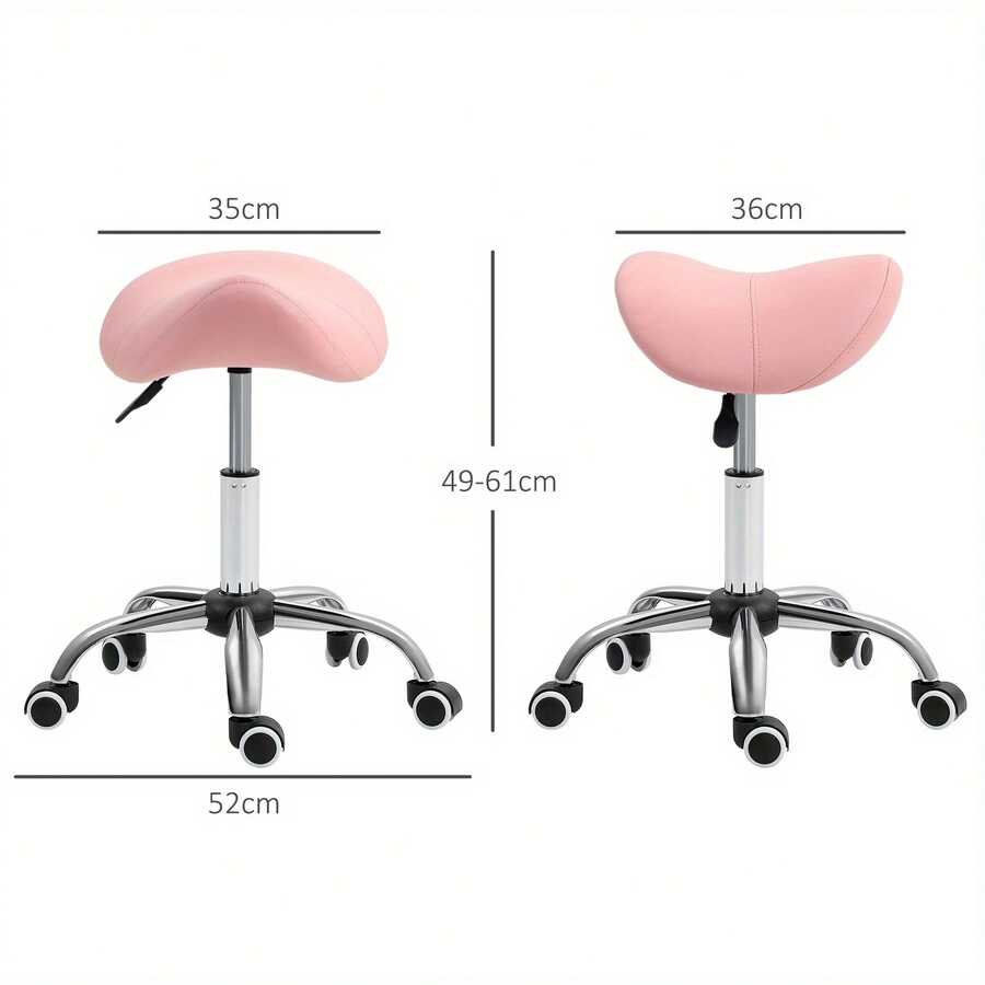 Cosmetic Stool 360° Rotate Height Adjustable Salon Massage Spa Chair