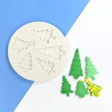 1pc Christmas Tree Silicone Mold, Candle Mold, Soap Mold, Resin Molds, DIY Soft Pottery Clay Drop Glue Decorative Mold, Hand Decorative Art Tools