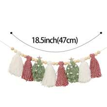 1 vòng hoa Giáng sinh bạc hà/Đồ trang trí cây thông Noel cổ điển/Đồ trang trí Giáng sinh/Đồ trang trí vòng hoa, Đồ trang trí Giáng sinh theo phong cách trang trại/Giáng sinh mộc mạc/Vòng hoa Giáng sinh cổ điển, Giáng sinh - trắng - Xem 2