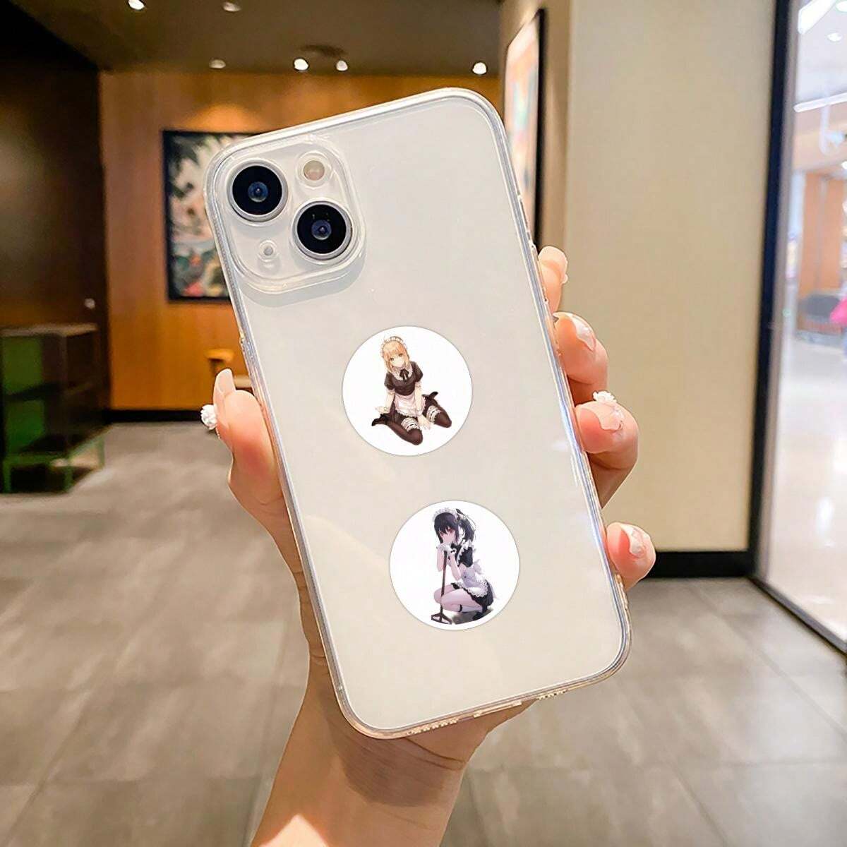 500pcs Tape StickersMaid Stickers Roll Vinyl Stickers Scrapbook