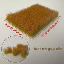 Height 12mm Miniature Grass Strips Model Scene Props Decoration Craft Wheat Field Grass Model For HO Train Scene DIY Model Railway Landscape - As Photo - View 3