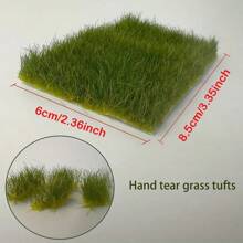 Height 12mm Miniature Grass Strips Model Scene Props Decoration Craft Wheat Field Grass Model For HO Train Scene DIY Model Railway Landscape - As Photo - View 5