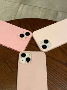 Apple 3 件套 iPhone 16/15/14/13/12/11 Pro Max TPU 保护手机壳 - 粉色哑光 + 仿皮 + 褶皱 - 彩色 - 查看 4