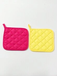 2pcs/4pcs/6pcs Heat Resistant Pad, Suitable For Microwave To Take Out Plates Or Bowls, Prevents Tables & Tablecloths From Being Burnt