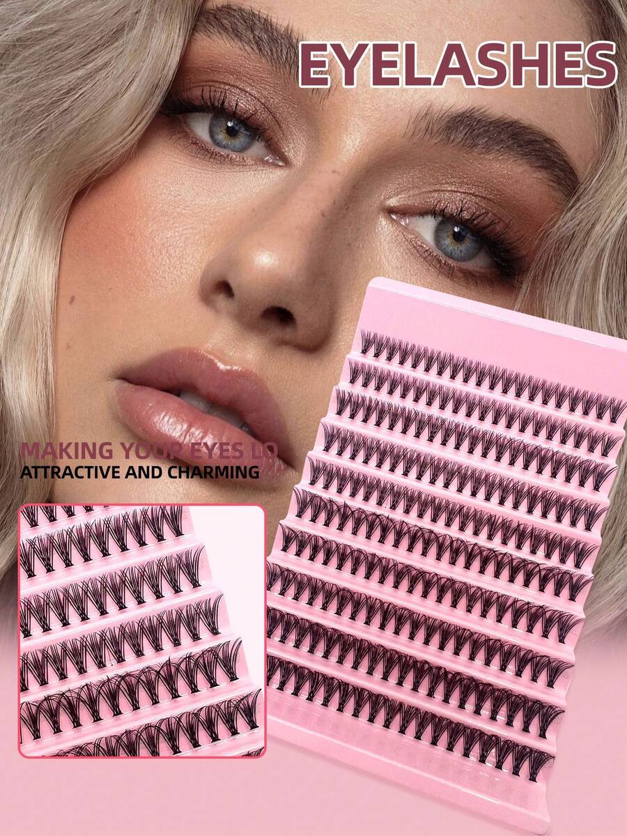 New 30D Eyelash Cluster 200 Pieces Lash Extension D Curl Mixed Lashes