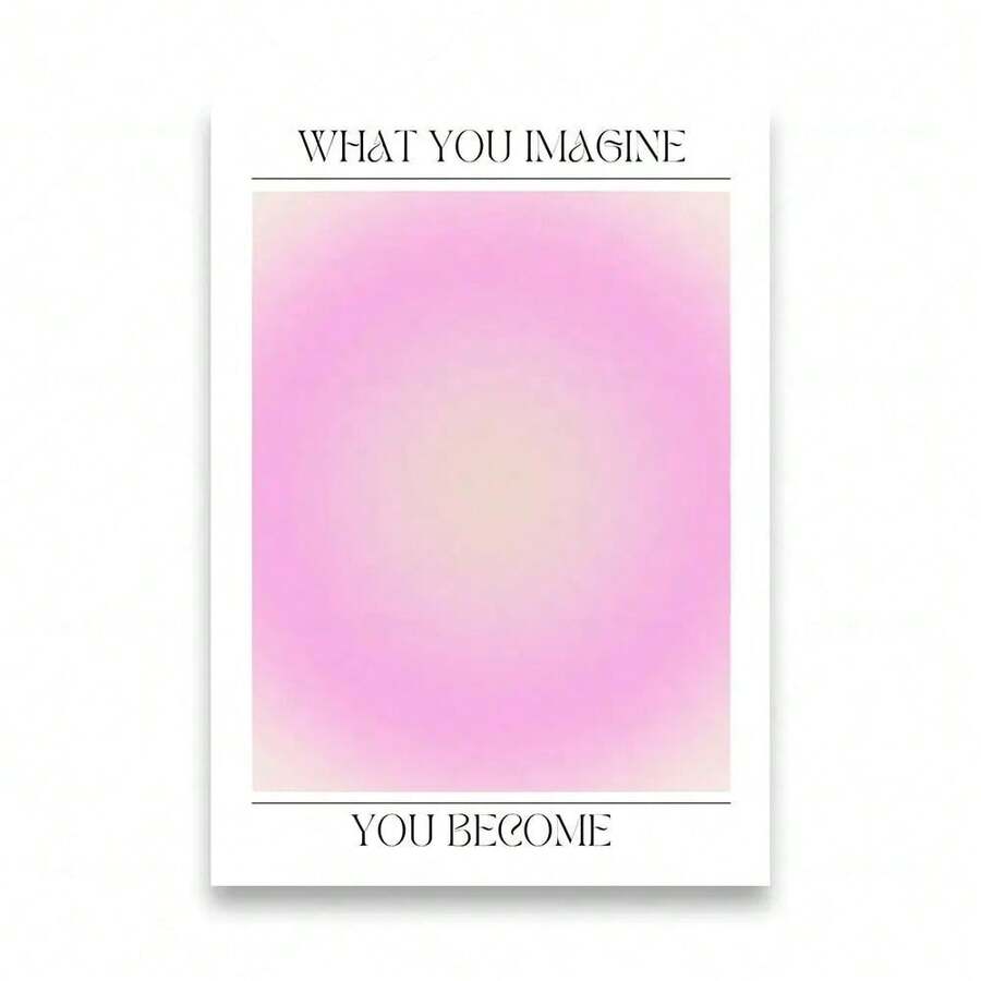 1pc Colourful Positive Aura Posters Energy Spiritual Gradient Print