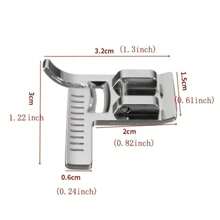 1入組多功能縫紉機壓腳帶尺,針防護,金屬扣和控制壓力腳