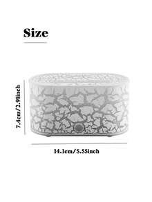 Máy khuếch tán hương liệu Crackle Flame, Máy khuếch tán hương thơm ánh sáng xung quanh nhiều màu 130 ML, Máy khuếch tán tạo độ ẩm để bàn tại nhà USB di động - Nhiều màu - Xem 11