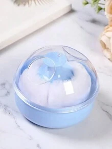 1pc Body Powder Powder Puff,Large Portable Handle Hair Salon Makeup Sponge Set (Handle Pattern Randomly Shipped)