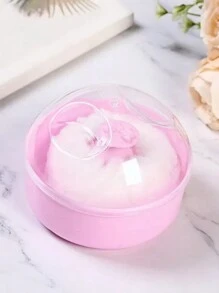 1pc Body Powder Powder Puff,Large Portable Handle Hair Salon Makeup Sponge Set (Handle Pattern Randomly Shipped)