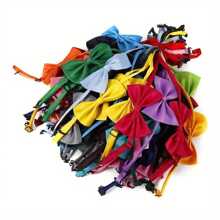 50pcs Random Color Cute Cat Collars Polyester Dog Ties Pet Dog Grooming Accessories Wholesale Cute Pet Dog Bow Ties Pet Dog Bow Ties