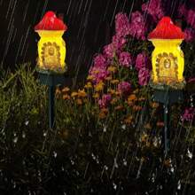 1 件高品质树脂太阳能鹰花园灯，节能，方便开/关，可拆卸灯具，非常适合花园、露台、草坪装饰、节日、万圣节、假日 - 彩色 - 查看 11