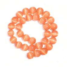 1 hạt đá mắt mèo tự nhiên hạt thời trang màu trắng đơn giản dùng làm vòng tay, vòng cổ, hoa tai, mặt dây chuyền, phụ kiện, đồ thủ công DIY - Rượu sâm banh - Xem 15