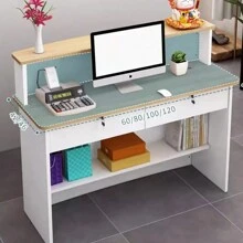 Reception Desk 120cm Reception Desk - White - View 5
