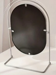 1 Piece Desktop Light Luxury Makeup Mirror, Oval 360° Rotatable Cosmetic Mirror For Counter, Bedroom Decoration Perfect Choice,Makeup,Cheap,Room Decor,Vanity,Travel,Bedroom,Makeup Accessories,Mirror,Vanity Mirror