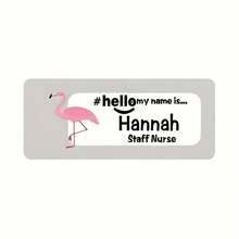 1pc Animal Pattern Acrylic Brooch Name Tag, Customizable Text For Work, School, Activities, Kid, Doctor, Nurse Special Gift