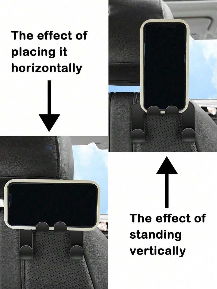 2pcs Car MultiFunction Mobile Phone Holder Hook Storage Hook SHEIN USA
