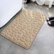 Memory Foam Bath Mat Rug, 24 X 16 Inches Cobblestone Bathroom Rugs, Comfortable, Soft, Super Water Absorption, Machine Wash, Non-Slip, Thick, Easier To Dry For Bathroom Floor Rugs ,Room Decor - Grey - View 15