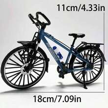 1:10比例合金自行车模型摆件，特殊造型自行车玩具，前后圆头，可载客载货 - 彩色 - 查看 2