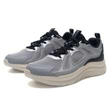 XTEP SPEED TB Herren Sneaker Low-Top, leicht, modisch-Lässig Laufschuhe, blaugrau/schwarz