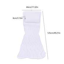 SanBouSi Alfombra antideslizante para ducha, alfombra de baño, alfombra de baño tipo spa con almohada y colchoneta para decorar el baño en verano y volver a la escuela