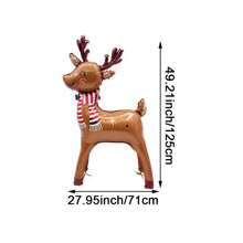 MECRLA 1 个圣诞装饰气球，4 种款式可供选择：圣诞老人、驯鹿、雪人、雪橇圣诞老人，适用于圣诞派对装饰、节日派对装饰和场景装饰 - 多種款式可選 - 查看 7