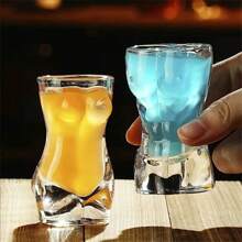 1pc Creative Body Shape Glass Cup Whiskey Glasses Wine Shot Glass Cup Sexy Lady Men Body Shape Chest Beer Cup For Vodka Whiskey Beer - Multicolor - View 3