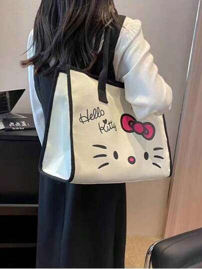 1 个高端手提包 - 时尚前卫，可爱的单肩包适合学校、工作和旅行，用于旅行收纳袋、化妆包、化妆包、度假收纳袋、大容量化妆品收纳盒化妆盒，用于口红、刷子、护肤品、手机、硬币、小物品，适用于家庭、礼物、度假和节日万圣节圣诞节多功能二手