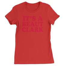 It's A Beaut Clark Festive Christmas  Womens T-Shirt - 黑色 - 查看 8