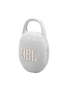 JBL CLIP5 Musikbox fünfte Generation, Outdoor Bluetooth Lautsprecher, Fahrrad Ausrüstung, tragbarer kleiner Lautsprecher, staubdicht und wasserdicht, Geschenklautsprecher - Weiß