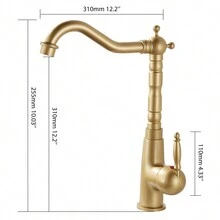 Brass Kitchen Faucet Antique Single Handle Bathroom Faucet Copper Multifunctional Faucet Traditional Kitchen Faucet - Bronze - View 5