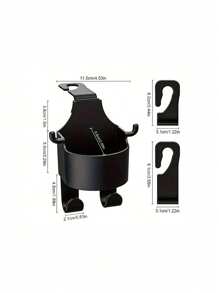 汽车座椅杯架车内椅背多功能挂钩后排创意水杯架车载手机架后排创意杯架挂钩汽车饰品车载支架挂钩后排多功能收纳架车内座椅手机架汽车收纳用品多功能车内用品 - 彩色 - 查看 3