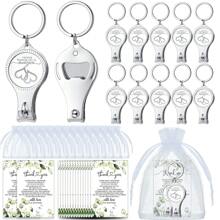 Elegant Wedding Gift Set 5/10 Set Multipurpose Nail Clipper Set With White Organza Bag - For Guests, Men, Women - Perfect For All Seasons