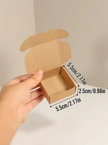 6 stuks/24 stuks mini-geschenkdoosjes van kraftpapier (5,5 x 5,5 x 2,5 cm/2,17 x 2,17 x 0,98 inch), kleine verpakkingsdozen voor armbanden, geurkaarsen, magneetverpakkingen voor badges, geschikt voor kleine bedrijven, doe-het-zelf-geschenkdozen voor feestjes