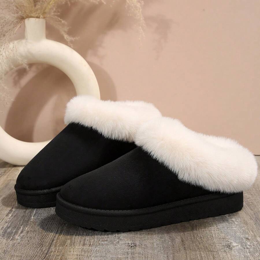 2024 New Women Winter Snow Boots Thickened Furry Lining Thick Bottom