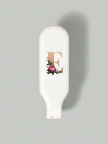 金色花朵字母印花便携式旅行折叠梳，字母A-Z，防静电迷你口袋梳，男女通用美发造型工具，塑料折叠梳，旅行发刷，便携轻巧小巧发刷，可放入钱包和健身房，返校季，旅行度假必备，女士美发配件，发刷，顺发刷，美发产品，美发工具，美发用品，头发护理，卷发刷，理发师，美发设备，旅行必备，发型，美发，发刷，背梳，造型刷，卷发刷，边缘刷，发梳，梳子，梳头，发刷套装，梳子，卷发梳，顺发刷，女士发刷，头发，旅行，美发产品，美发工具，美发用品，理发师，理发师配件，理发店，美发设备 - 白色 - 查看 29