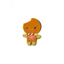 Gingerbread Man Enamel Pin Custom Decorative Brooches Ornaments Lapel Bag Badges Jewelry Gifts Pin Christmas
