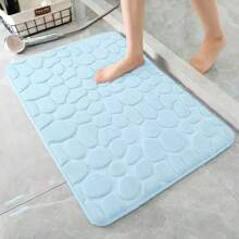 Memory Foam Bath Mat Rug, 24 X 16 Inches Cobblestone Bathroom Rugs, Comfortable, Soft, Super Water Absorption, Machine Wash, Non-Slip, Thick, Easier To Dry For Bathroom Floor Rugs ,Room Decor - Grey - View 14