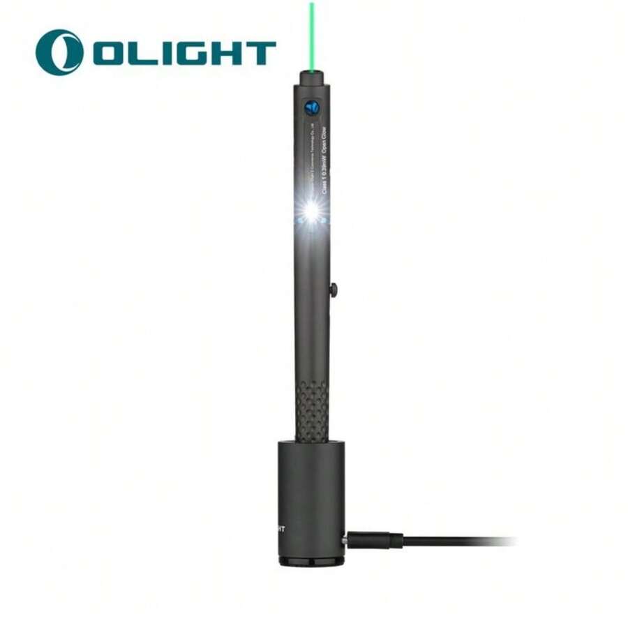 OLIGHT O'Pen Glow EDC Pen Light, 120 Lumens With Green Beam