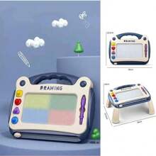 Magic Writing Drawing And Painting Board With 4 Recessed Legs - Blue - View 8