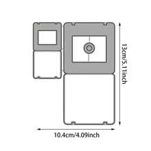 1 Khuôn cắt kim loại nhãn mác dùng để trang trí thiệp chúc mừng, kẹp sách DIY, thiệp ảnh - Bạc - Xem 11
